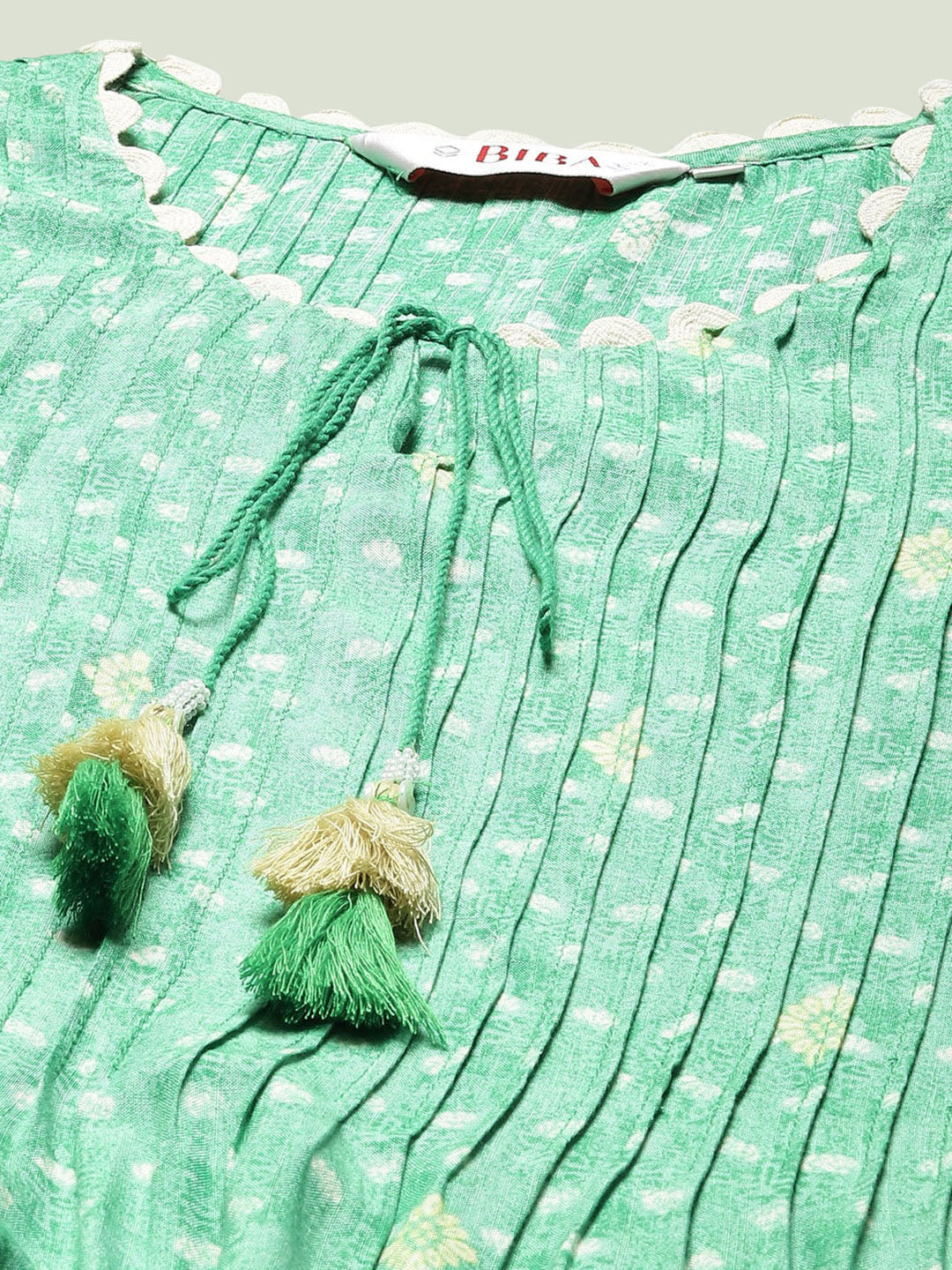 Biba Floral Printed A-Line Kurta - Distacart