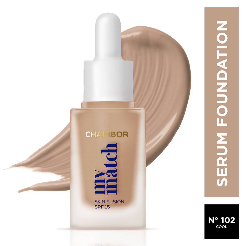 Chambor My Match SPF 15 Skin Fusion Serum Foundation - 102 Cool - Distacart