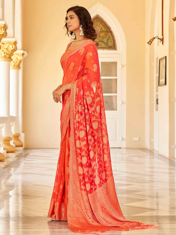 Tikhi Imli Ethnic Motifs Zari Art Silk Saree - Distacart