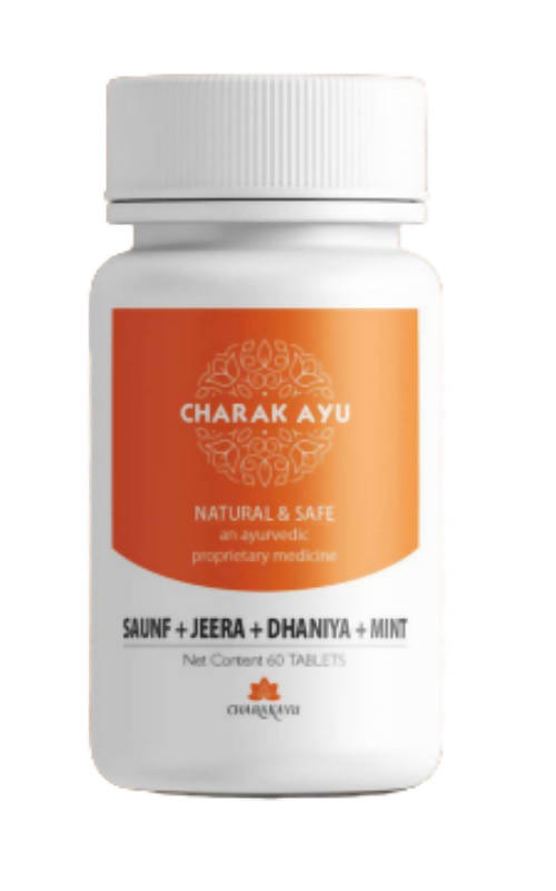 Charakayu Saunf + Jeera + Dhaniya + Mint Tablets - Distacart
