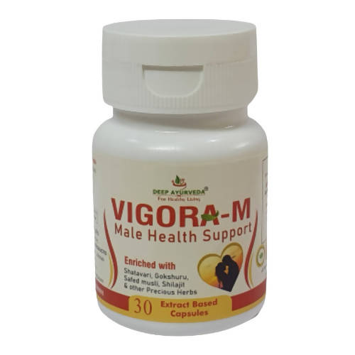 Deep Ayurveda Vigora-M 500mg Veg Capsules - Distacart