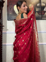Thumbnail for Kalini Woven Design Zari Banarasi Saree - Distacart