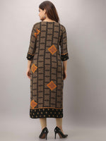 Thumbnail for Kalini Black Ethnic Motifs Thread Work Kurta - Distacart