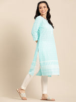 Thumbnail for Sangria Women Ethnic Motifs Embroidered Kurta - Distacart