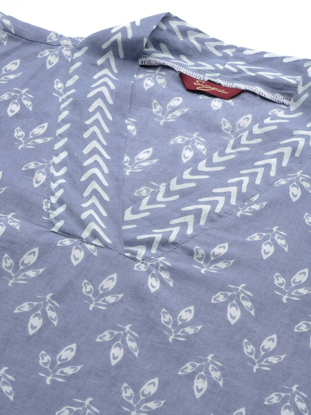 Sangria Floral Printed Regular Pure Cotton Kurta with Salwar - Distacart