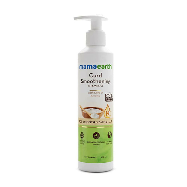 Mamaearth Curd Smoothening Shampoo for Smooth & Shiny Hair - Distacart