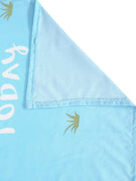 Thumbnail for Home Sizzler White & Blue Printed 210 TC Double Bedsheet With 2 Pillow Covers - Distacart