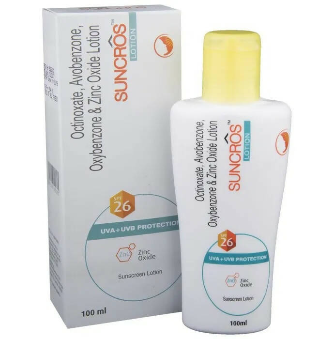 Suncros Sunscreen Lotion SPF 26 - Distacart