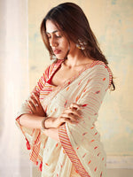 Thumbnail for Saree Mall Geometric Printed Gotta Patti Pure Georgette Sarees - Distacart