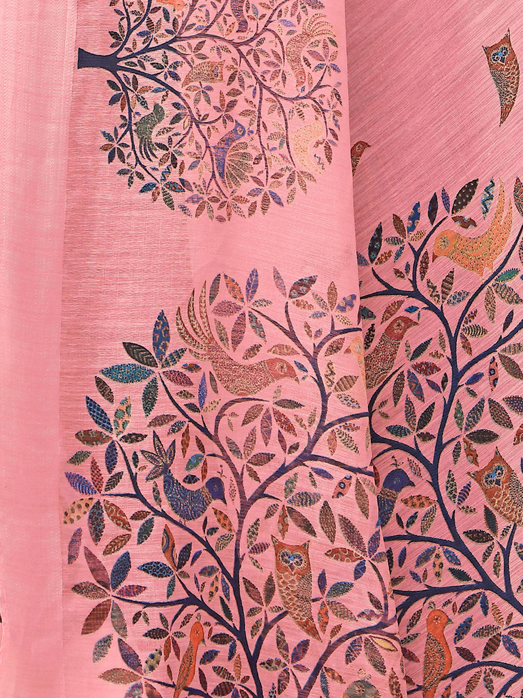 Kalini Pink Baluchari Saree - Distacart