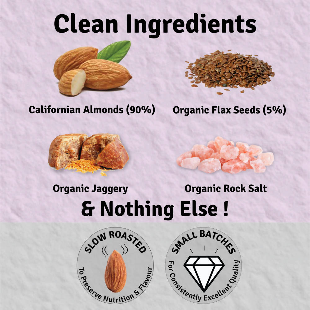 Jus Amazin Almond Butter With Flax Seeds Sweet N Salty - Distacart