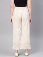 Thumbnail for Juniper Women Natural Cotton Flex Solid Wide Leg Palazzo - Distacart