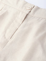 Thumbnail for Juniper Women Natural Cotton Flex Solid Wide Leg Palazzo - Distacart