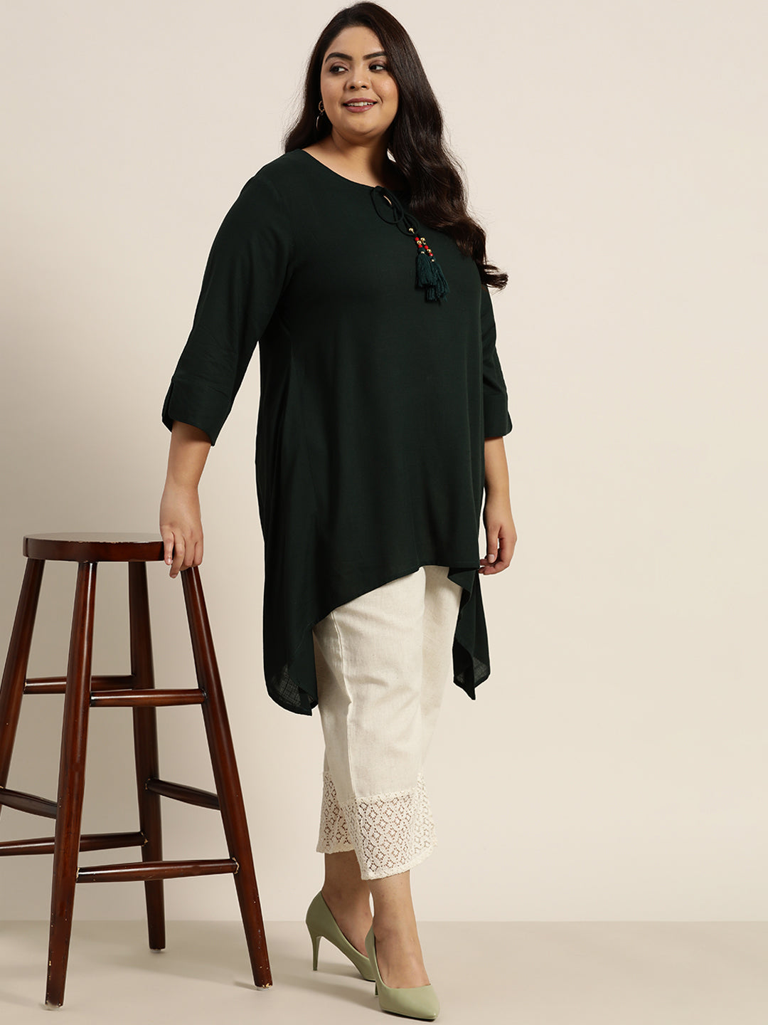 Juniper Women Natural Cotton Flex Solid Wide Leg Palazzo - Distacart