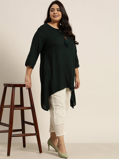 Juniper Women Natural Cotton Flex Solid Wide Leg Palazzo - Distacart