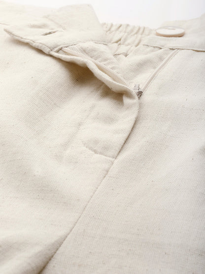Juniper Women Natural Cotton Flex Solid Wide Leg Palazzo - Distacart