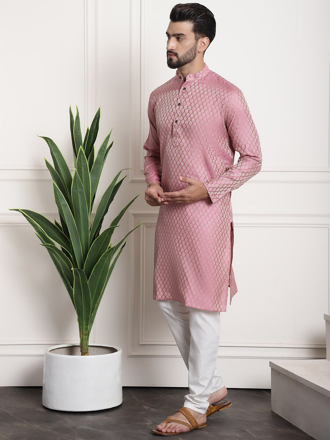 Sojanya Ethnic Motifs Woven Design Kurta With Churidar - Distacart