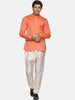 Sethukrishna Mens Orange Kurta with Pyjamas - Distacart