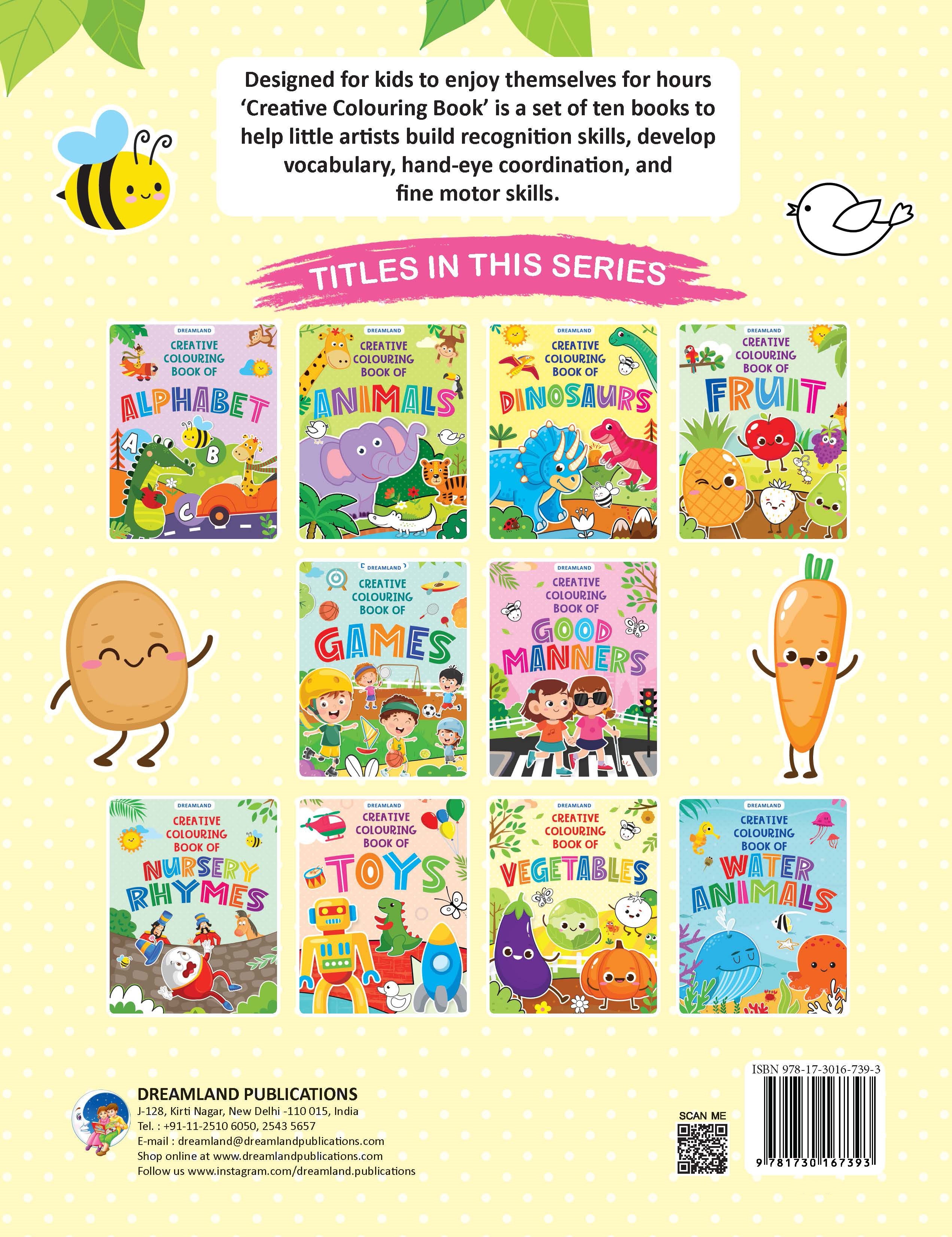 Dreamland Creative Colouring Book - Vegetables - Distacart