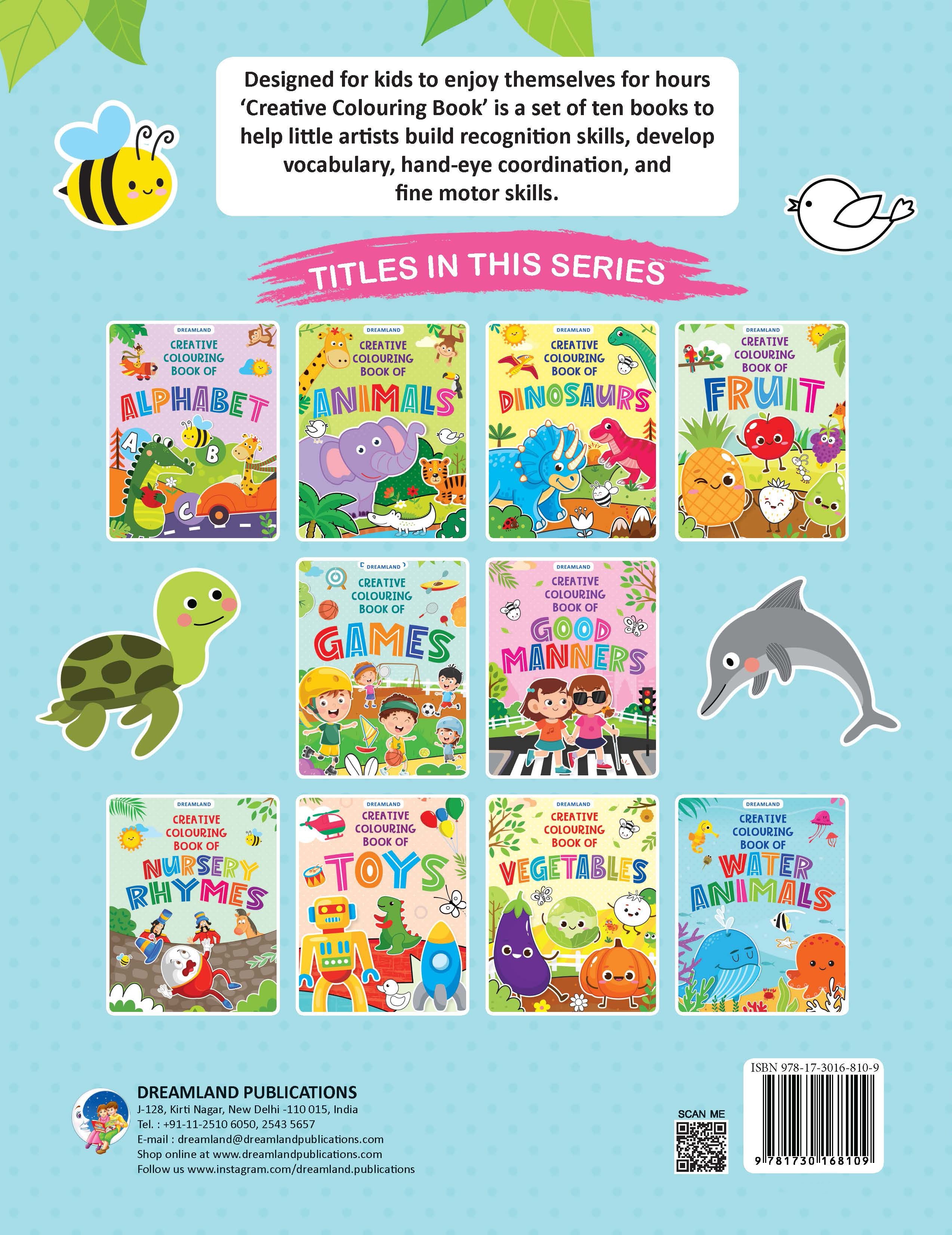 Dreamland Creative Colouring Book - Water Animals - Distacart