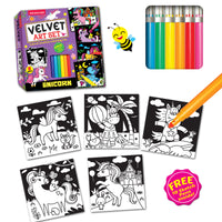 Thumbnail for Dreamland Publications Unicorn - Velvet Art Set With 10 Free Sketch Pens - Distacart