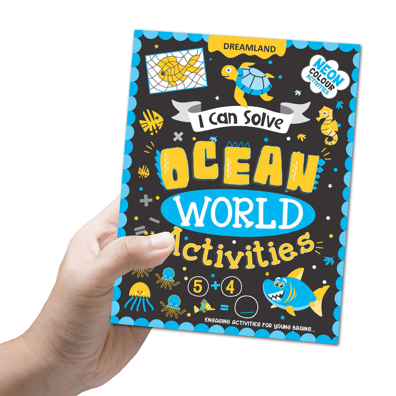 Dreamland Publications Ocean World Activities - I Can Solve Activity Book for Kids Age 4- 8 Years | With Colouring Pages, Mazes, Dot-to-Dots - Distacart
