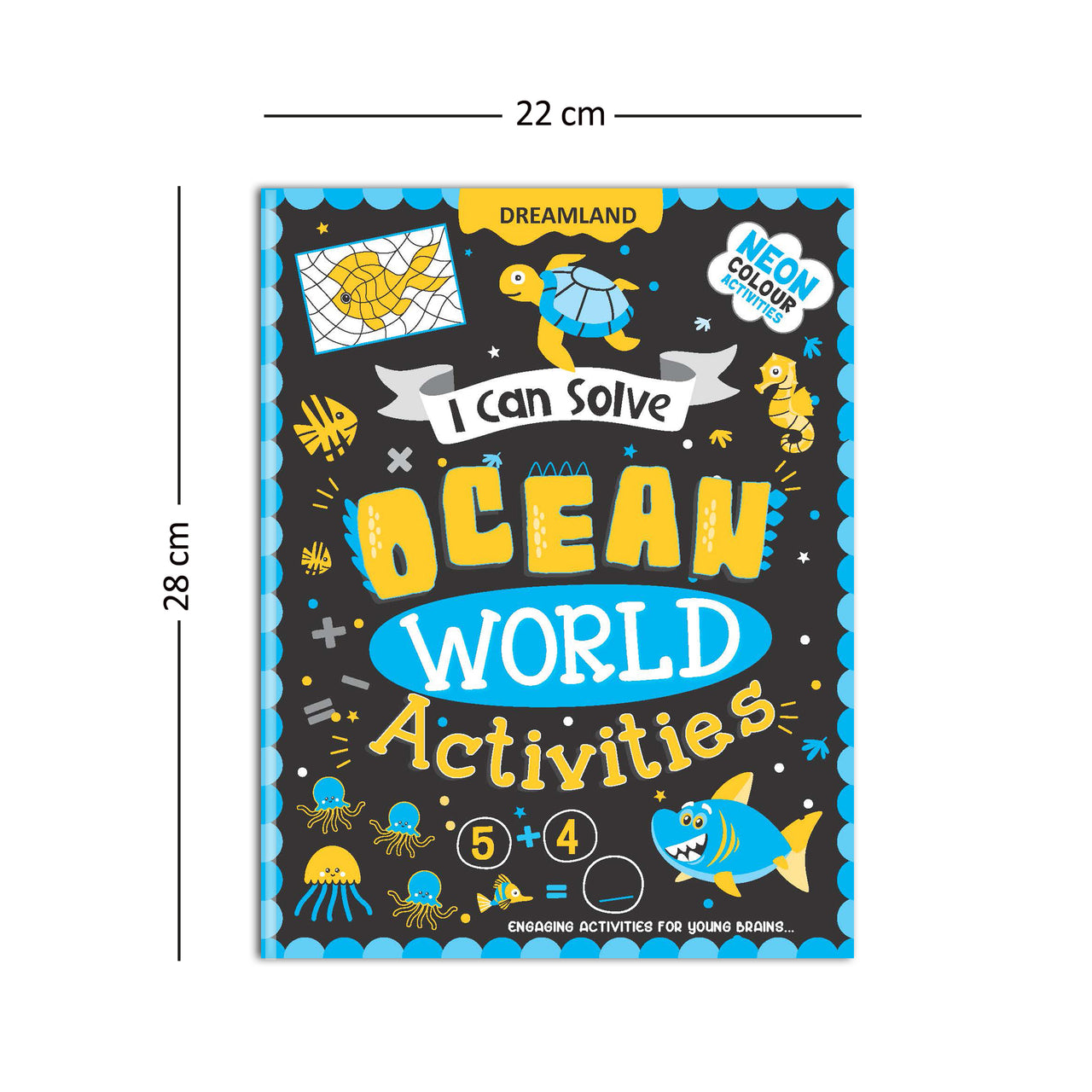 Dreamland Publications Ocean World Activities - I Can Solve Activity Book for Kids Age 4- 8 Years | With Colouring Pages, Mazes, Dot-to-Dots - Distacart