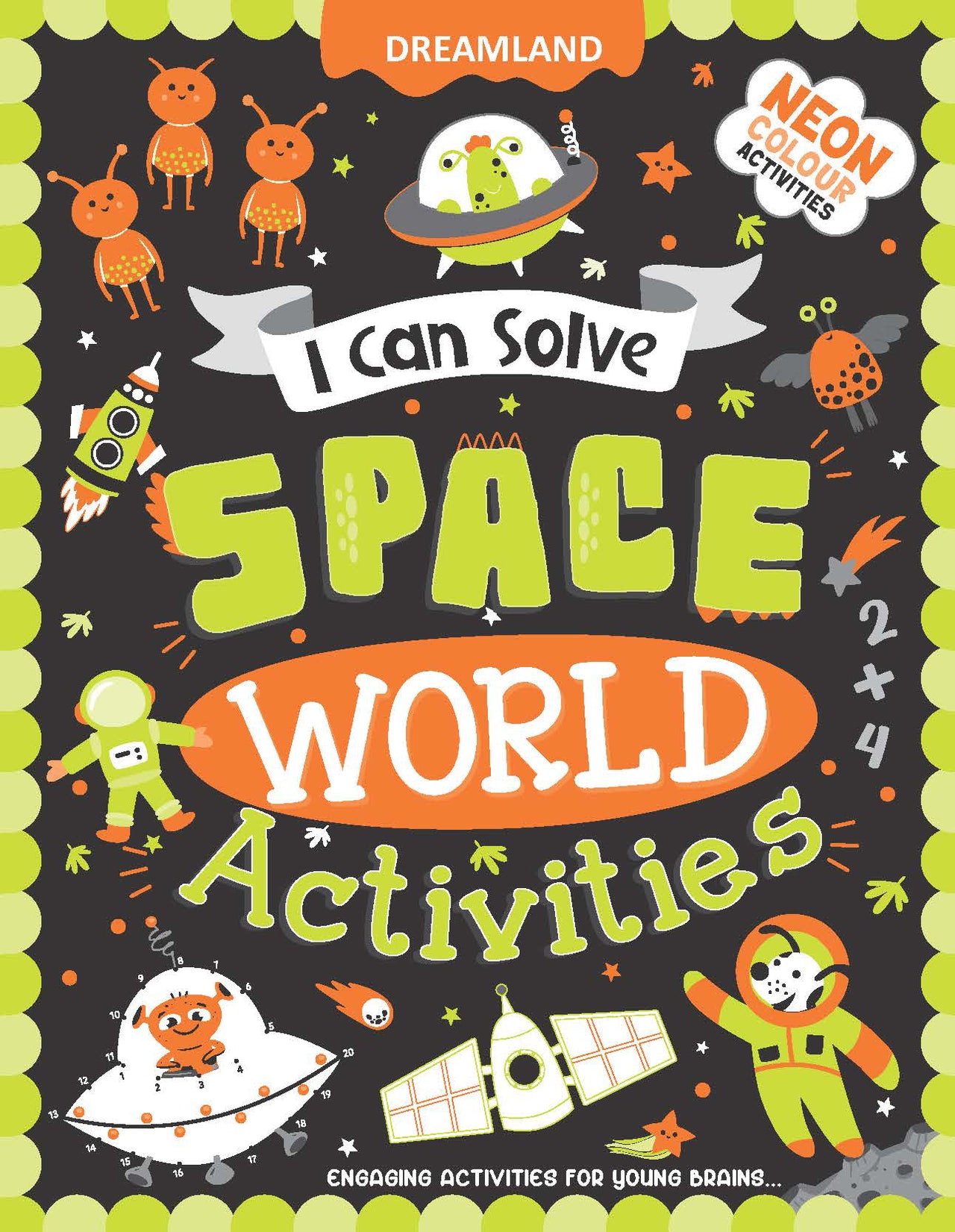 Dreamland Publications Space World Activities - I Can Solve Activity Book for Kids Age 4- 8 Years | With Colouring Pages, Mazes, Dot-to-Dots - Distacart