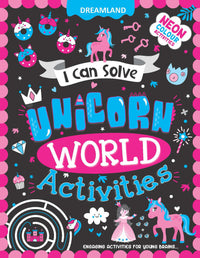 Thumbnail for Dreamland Publications Unicorn World Activities - I Can Solve Activity Book for Kids Age 4- 8 Years | With Colouring Pages, Mazes, Dot-to-Dots - Distacart