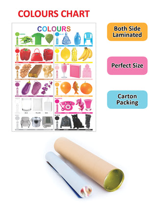 Dreamland Publications Educational Chart for Kids - Colours - Distacart