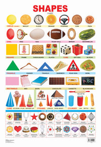 Thumbnail for Dreamland Publications Educational Chart for Kids - Shapes - Distacart