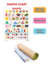 Thumbnail for Dreamland Publications Educational Chart for Kids - Shapes - Distacart