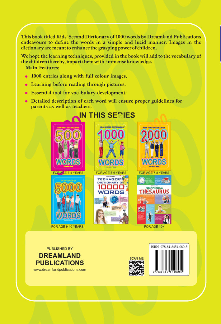 Dreamland Kids Dictionary 1000 Words - Distacart