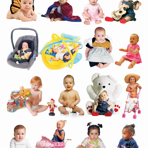 Dreamland Publications Educational Chart for Kids - Cute Babies - Distacart