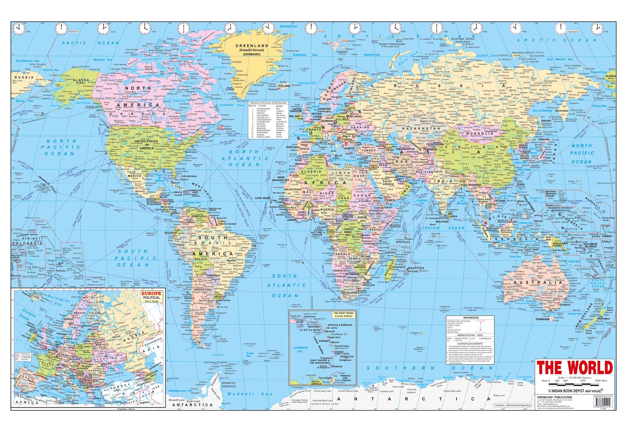 Dreamland Publications Educational Chart for Kids - World Map - Distacart