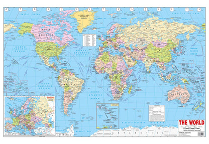 Dreamland Publications Educational Chart for Kids - World Map - Distacart