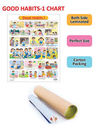 Thumbnail for Dreamland Publications Educational Chart for Kids - Good Habits - 1 - Distacart