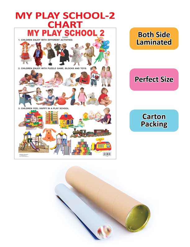 Dreamland Publications My Play School -2 : Children Early Learning Educational Laminated Chart - Distacart