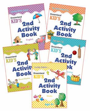 Dreamland Kid's 2nd Activity Age 4+ - Pack (5 Titles) - Distacart