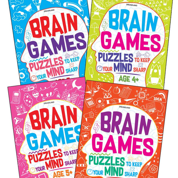 Dreamland Brain Games Series (A set of 4 Books) - Distacart
