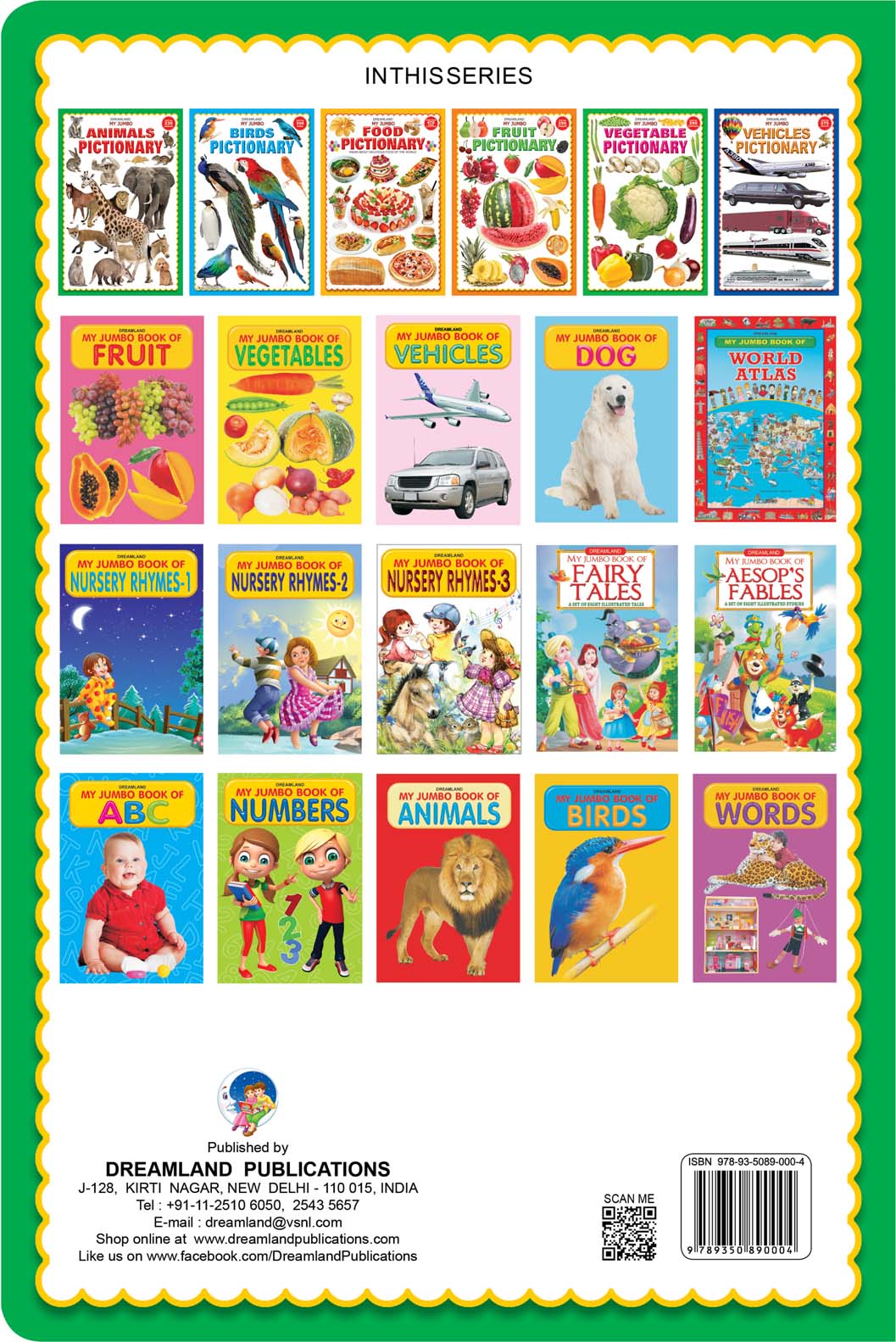 Dreamland My Jumbo Animal Pictionary - Distacart