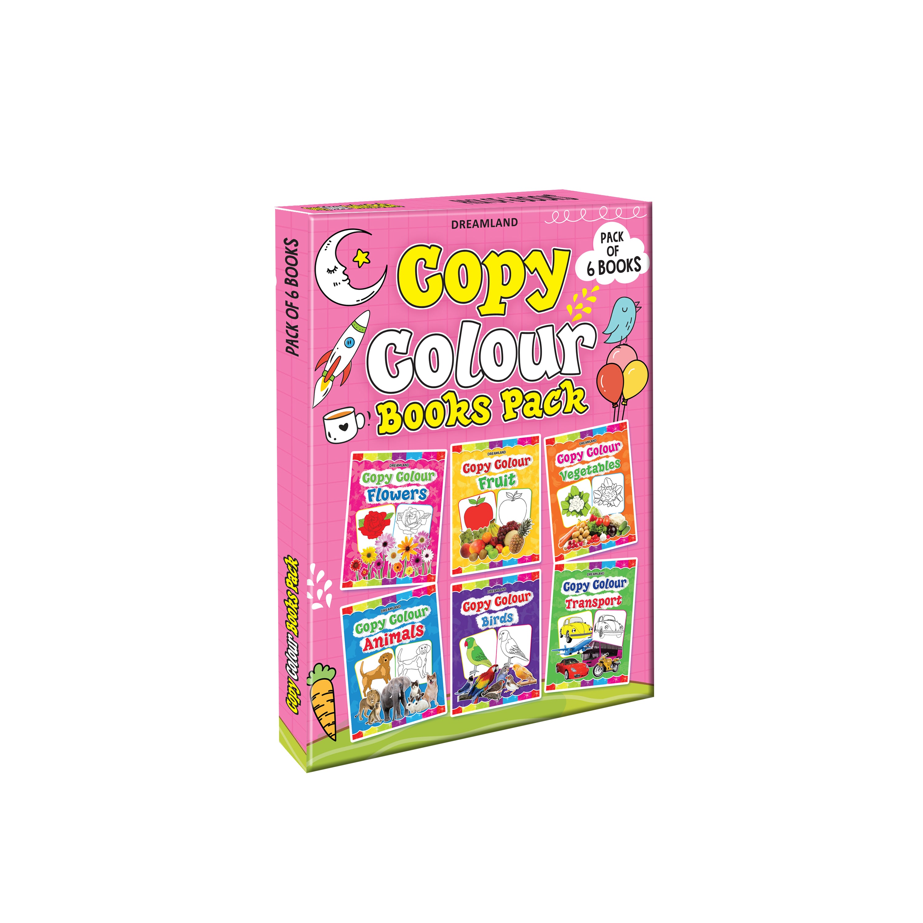 Dreamland Copy Colour Book - 1 to 6 (Pack) - Distacart