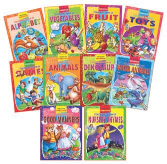 Dreamland Creative Colouring book - 10 titles (Pack) - Distacart