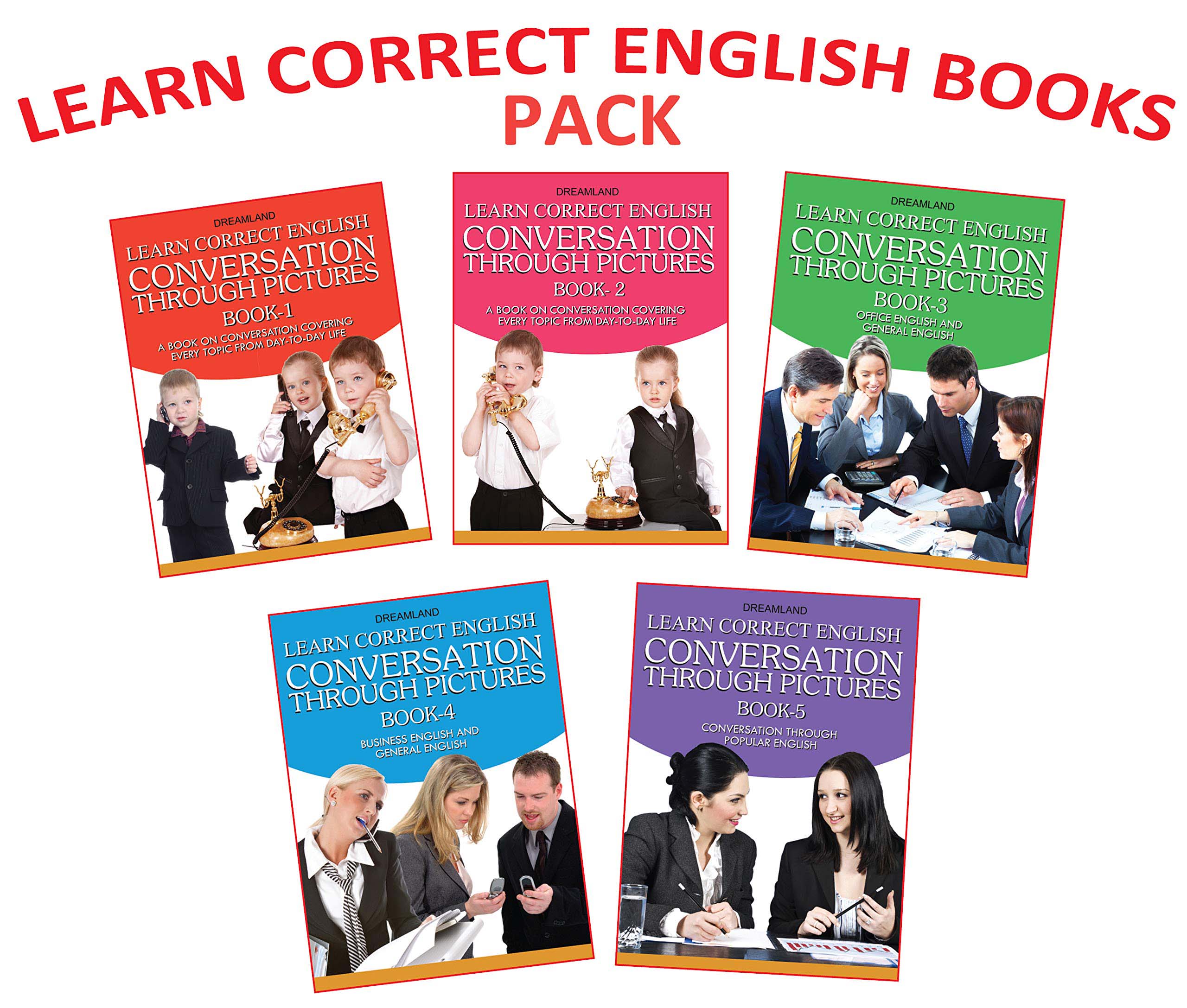 Dreamland Learn English Conversation book (5 titles) pack - Distacart