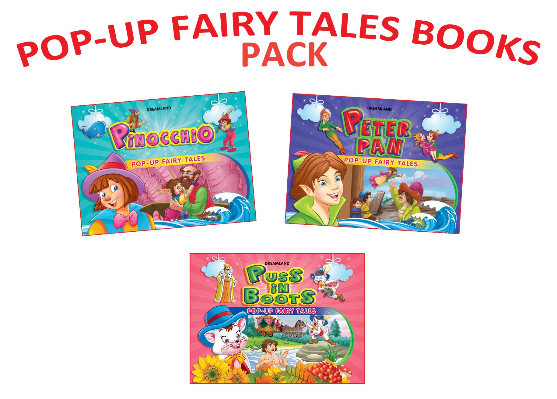 Dreamland Pop Up Fairy Tales Pack-3 (3 titles) - Distacart