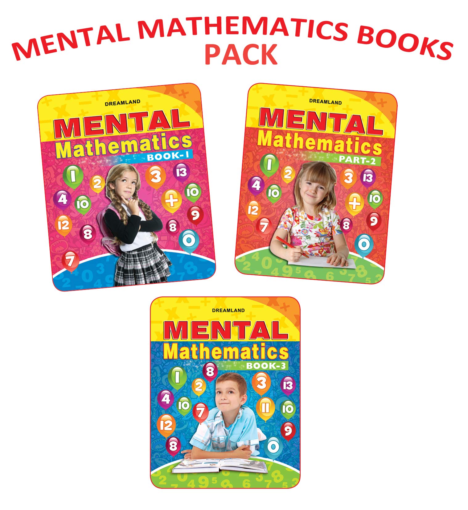 Dreamland Mental Mathematics (Set -2 ,Book 1,2,3) - Distacart