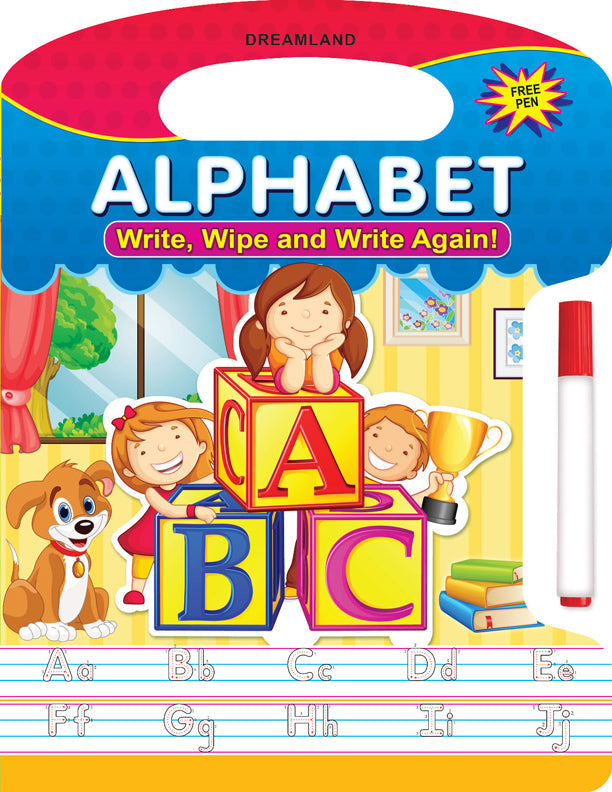 Dreamland Write and Wipe Book - Alphabets - Distacart