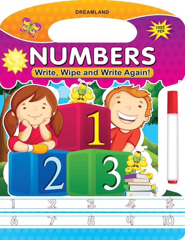 Dreamland Write and Wipe Book - Numbers - Distacart