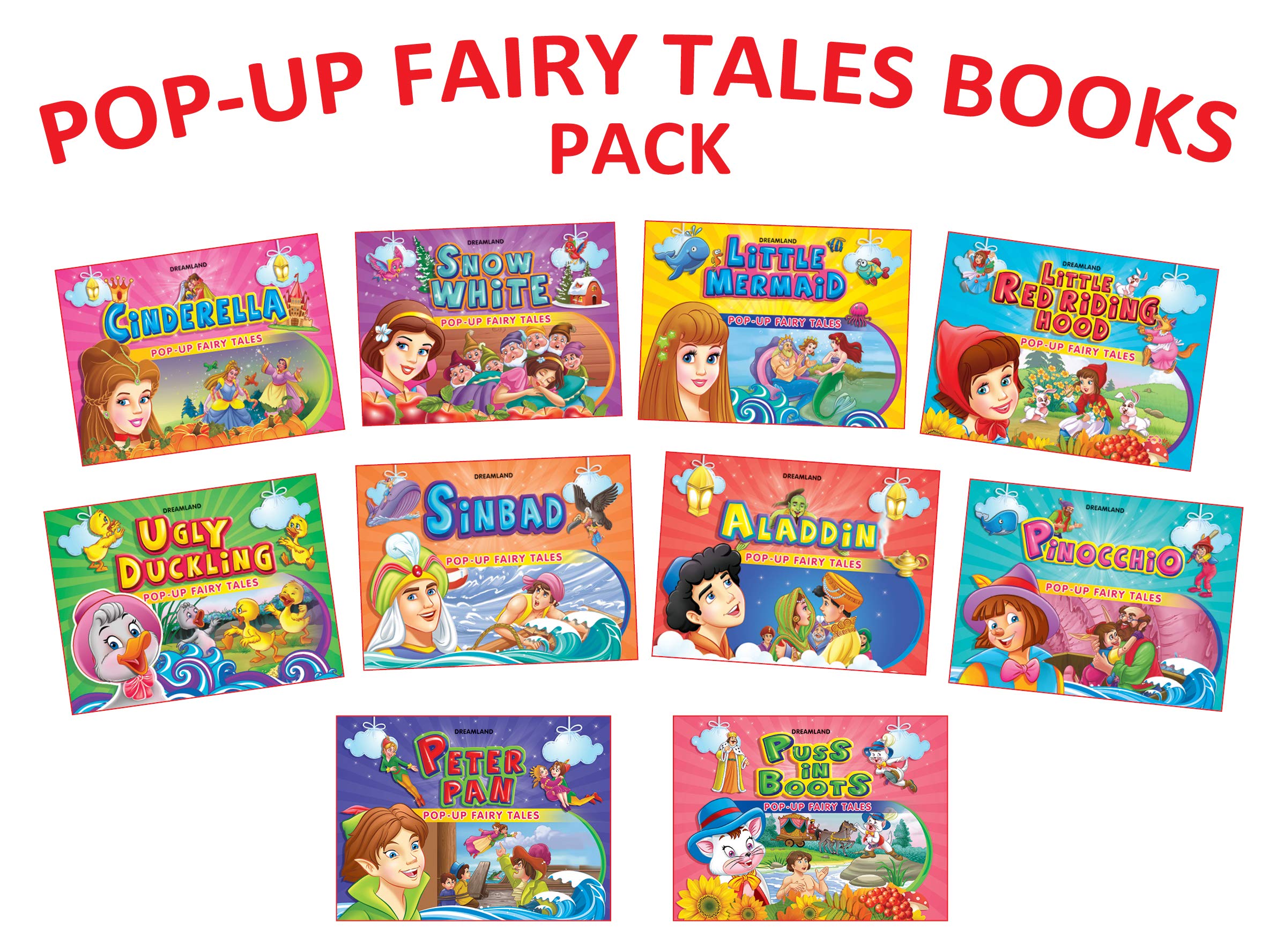 Dreamland Pop-up Fairy Tales Pack - (10 Titles) - Distacart