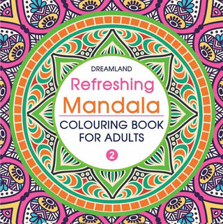Dreamland Refreshing Mandala- Colouring Book for Adults Book 2 - Distacart